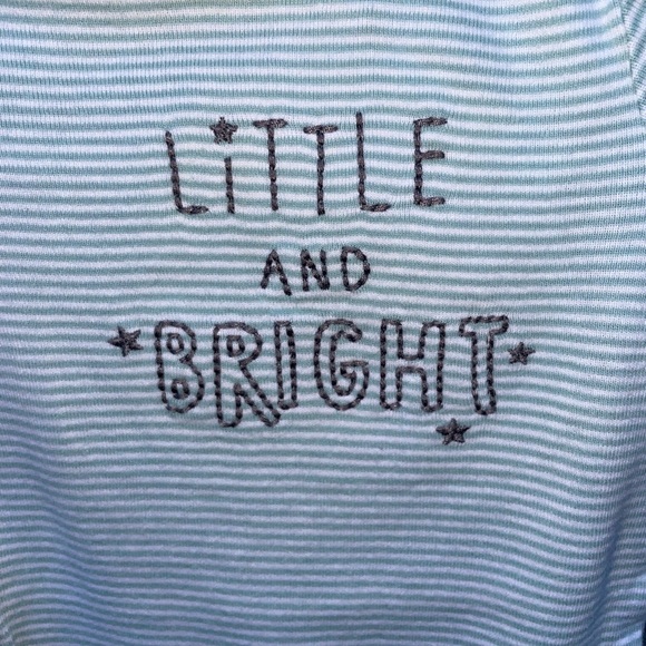 ** 2 for $20**Carter’s green stripe Little and Bright onesie. 6 month - Picture 5 of 8